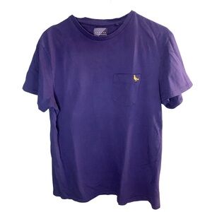 2/$30 Broken Standard Men’s Basic Navy Blue Cotton Tee Short Sleeve Large Preppy